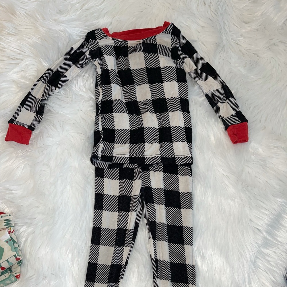 Buffalo plaid two piece 18-24 months
